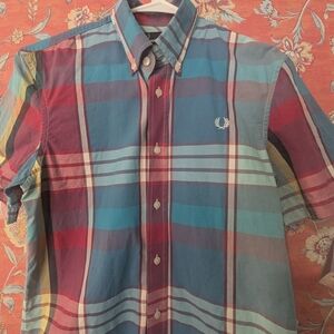 Fred Perry Multicolor Plaid Dress Shirt